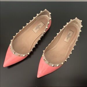 Valentino Pink Rockstud Women's Flats size 36.5 EU